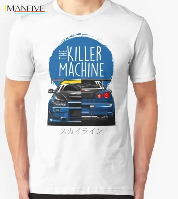 New Men T shirt Fashion Niss Skyline GTR R34 BNR34 Car Logo JDM T-shirt Custom Print
New Men T shirt Fashion Niss Skyline GTR R34 BNR34 Car Logo JDM T-shirt Custom Print