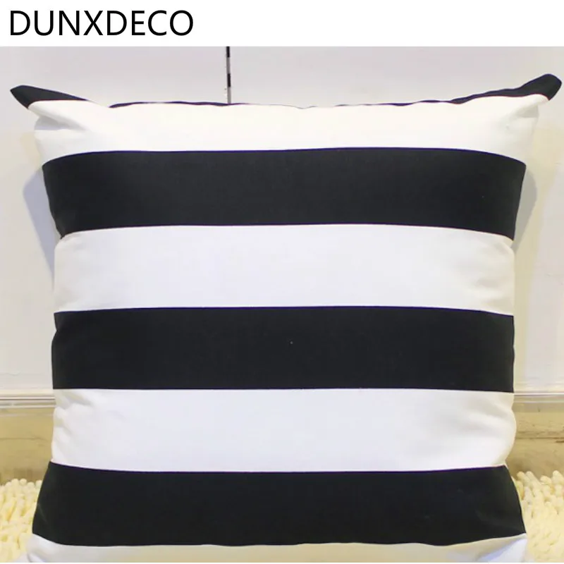 DUNXDECO Cushion Cover Cotton Sofa Decorative Pillow Case Modern Classical White Black Stripe Home Office Decoration
DUNXDECO Cushion Cover Cotton Sofa Decorative Pillow Case Modern Classical White Black Stripe Home Office Decoration