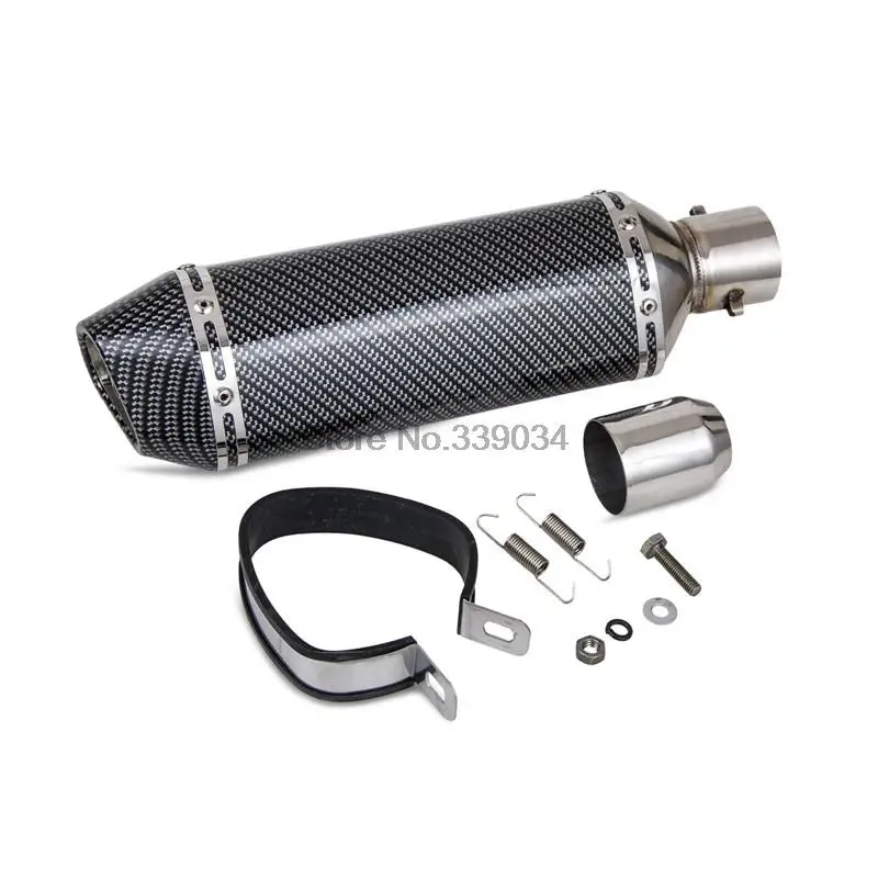 51MM Steel Exhaust Pipe Muffler With Moveable DB Killer For CB400 CB600 CBR600 CBR1000 YZF R1 R6 GSXR NINJA Z750 800 Motorcycle 
51MM Steel Exhaust Pipe Muffler With Moveable DB Killer For CB400 CB600 CBR600 CBR1000 YZF R1 R6 GSXR NINJA Z750 800 Motorcycle