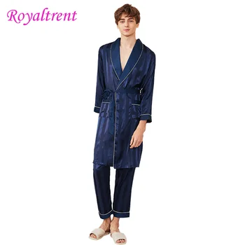 Men Home Service Suit Men Imitation Silk Pajamas Men Striped Pajamas Spring And Autumn Long Sleeve Pants Home Service Pajamas
Men Home Service Suit Men Imitation Silk Pajamas Men Striped Pajamas Spring And Autumn Long Sleeve Pants Home Service Pajamas