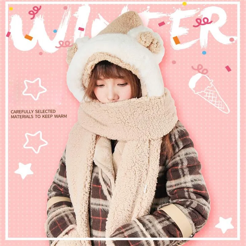 Anime Neko Atsume Cosplay Winter Warm Hooded Scarf With Hats Gloves Kawaii Cat Ears Neckerchief Japanese Sweet Lolita Plush Cap
Anime Neko Atsume Cosplay Winter Warm Hooded Scarf With Hats Gloves Kawaii Cat Ears Neckerchief Japanese Sweet Lolita Plush Cap