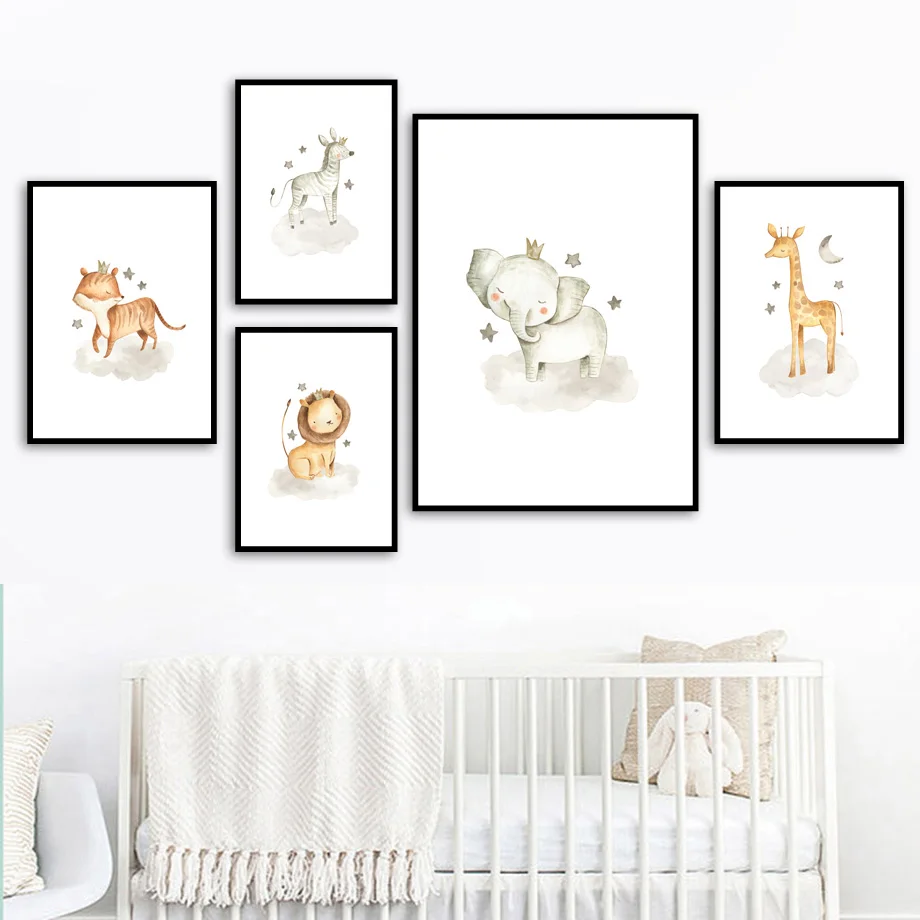 Lion Elephant Tiger Giraffe Nursery Wall Art Canvas Painting Nordic Posters And Prints Animal Wall Pictures Baby Kids Room Decor
Lion Elephant Tiger Giraffe Nursery Wall Art Canvas Painting Nordic Posters And Prints Animal Wall Pictures Baby Kids Room Decor