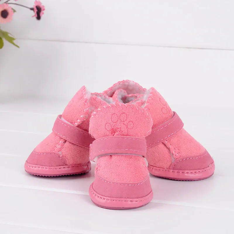 Image Small Dog Cat Pet Shoes Chihuahua Puppy Winter Warm Boots Shoes S XXL 2 Color  New H1