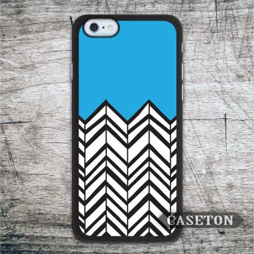 Blue Black Chevron font b Case b font For font b iPhone b font font b