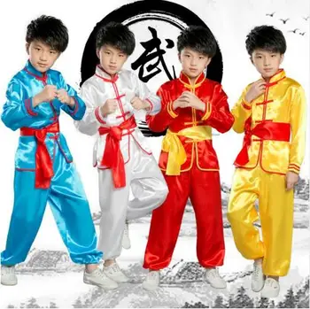 (0102) Children's Martial performance costumes girls and boys Kung Fu Long Sleeve taiji folk dance clothing
(0102) Children's Martial performance costumes girls and boys Kung Fu Long Sleeve taiji folk dance clothing