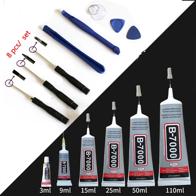 B7000 Glue 15ml Industrial Strength Super Adhesive Clear Liquid B-7000 Glue LCD Screen moblie Phone Repair tools Set 25ml 50ml
B7000 Glue 15ml Industrial Strength Super Adhesive Clear Liquid B-7000 Glue LCD Screen moblie Phone Repair tools Set 25ml 50ml