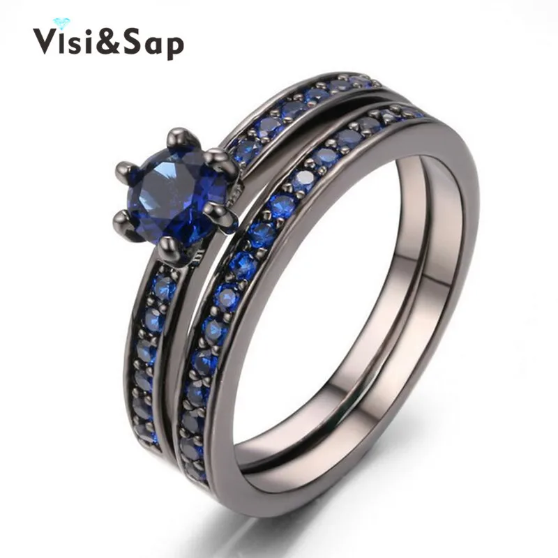 Wholesale luxury Sapphire ring black gold plated Christmas gifts cz diamond jewelry Wedding Rings For Women High quality VSR214
Wholesale luxury Sapphire ring black gold plated Christmas gifts cz diamond jewelry Wedding Rings For Women High quality VSR214