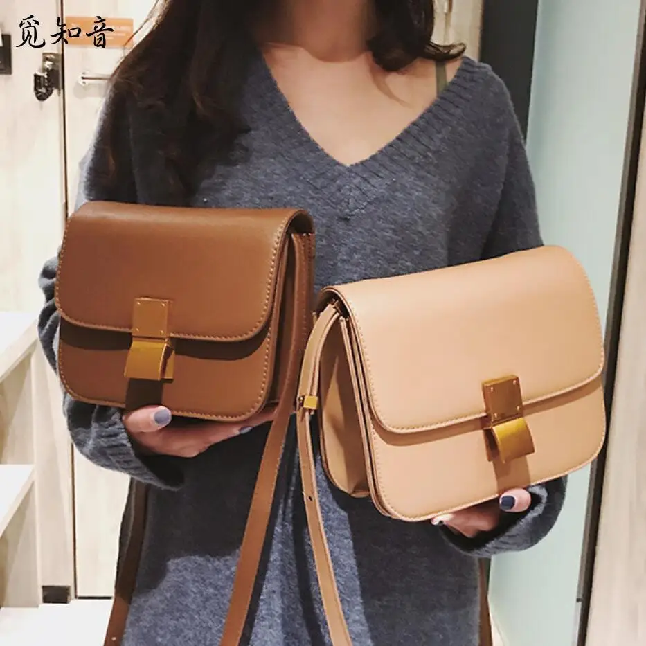European Retro Fashion Ladies Square Bag New Quality Pu Leather Women's Handbag Simple Leisure Lock Shoulder Messenger Bags
European Retro Fashion Ladies Square Bag New Quality Pu Leather Women's Handbag Simple Leisure Lock Shoulder Messenger Bags