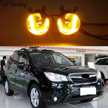 3-IN-1 Functions Auto LED DRL Daytime Running Light Car Projector Fog Lamp with yellow signal For Subaru Forester 2013-2018
3-IN-1 Functions Auto LED DRL Daytime Running Light Car Projector Fog Lamp with yellow signal For Subaru Forester 2013-2018