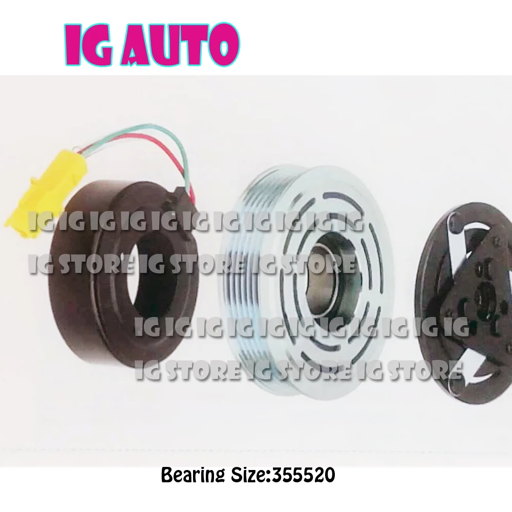 New 6V12 Auto AC Compressor AC Clutch Pulley For Peugeot 307 Bearing Size 355520 Volt 12V for peugeot 307 clutch
New 6V12 Auto AC Compressor AC Clutch Pulley For Peugeot 307 Bearing Size 355520 Volt 12V for peugeot 307 clutch