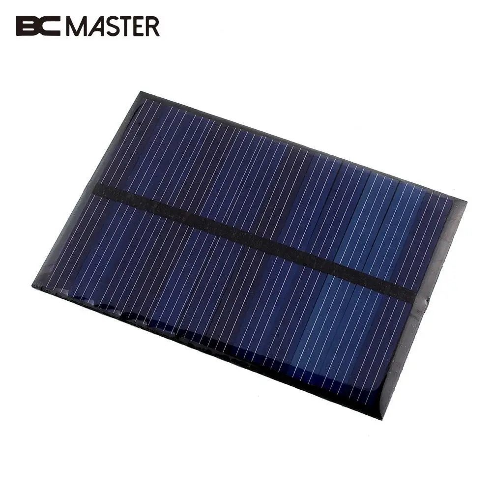 

BCMaster 6V 0.6W Solar Power Panel DIY Small Cell Charger For Light Battery Phone Toy Portable Drop Shipping