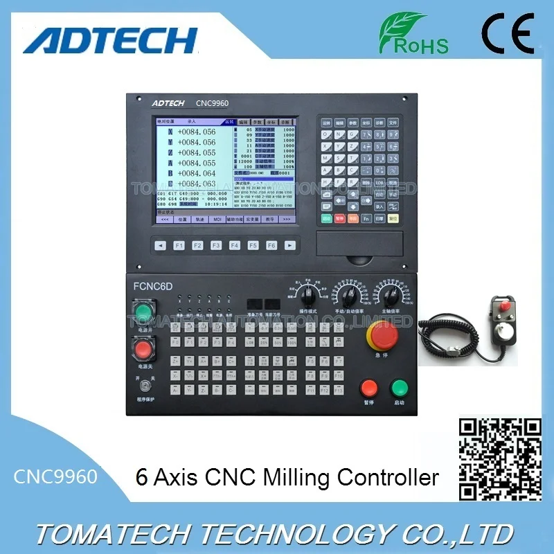 10.4" screen , support Automatic tool changer ,6 Axis ADTECH CNC milling Machining Center controller
10.4" screen , support Automatic tool changer ,6 Axis ADTECH CNC milling Machining Center controller
