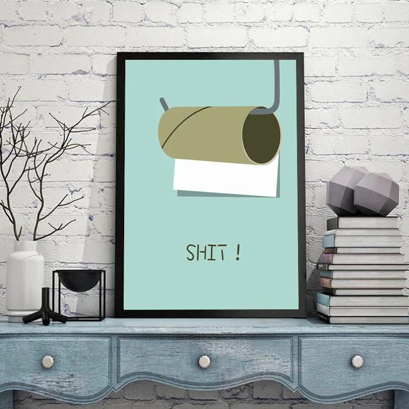 Shit Canvas Painting Modern Cool Letter Wall Art Painting Canvas Poster Prints Wall Pictures Bathroom Home Decor
Shit Canvas Painting Modern Cool Letter Wall Art Painting Canvas Poster Prints Wall Pictures Bathroom Home Decor