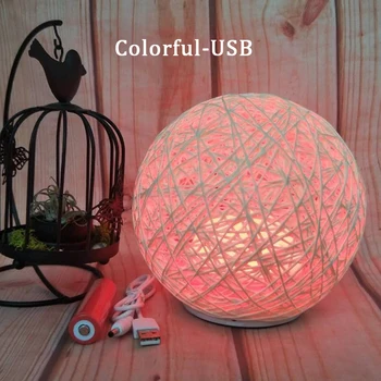 Dimmable USB Table Lamp Home Decoration Rattan Ball Shaped Changeable Colorful Light Night Light
Dimmable USB Table Lamp Home Decoration Rattan Ball Shaped Changeable Colorful Light Night Light