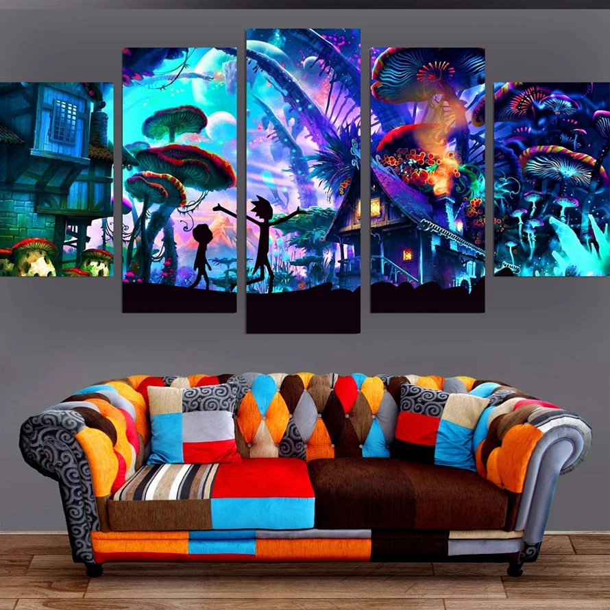 HD Printed Animation Posters Wall Art Modular Pictures Canvas Home Decor 5 Pieces Rick And Morty Paintings Home Decor No Frame
HD Printed Animation Posters Wall Art Modular Pictures Canvas Home Decor 5 Pieces Rick And Morty Paintings Home Decor No Frame
