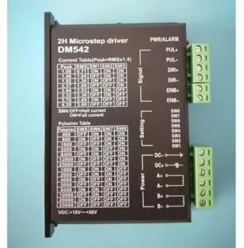 24V 48V Stepper Motor Driver DM542 Full Protection 1.0-4.2A DC24-50V NEMA 17 23 34 Stepper Driver
24V 48V Stepper Motor Driver DM542 Full Protection 1.0-4.2A DC24-50V NEMA 17 23 34 Stepper Driver