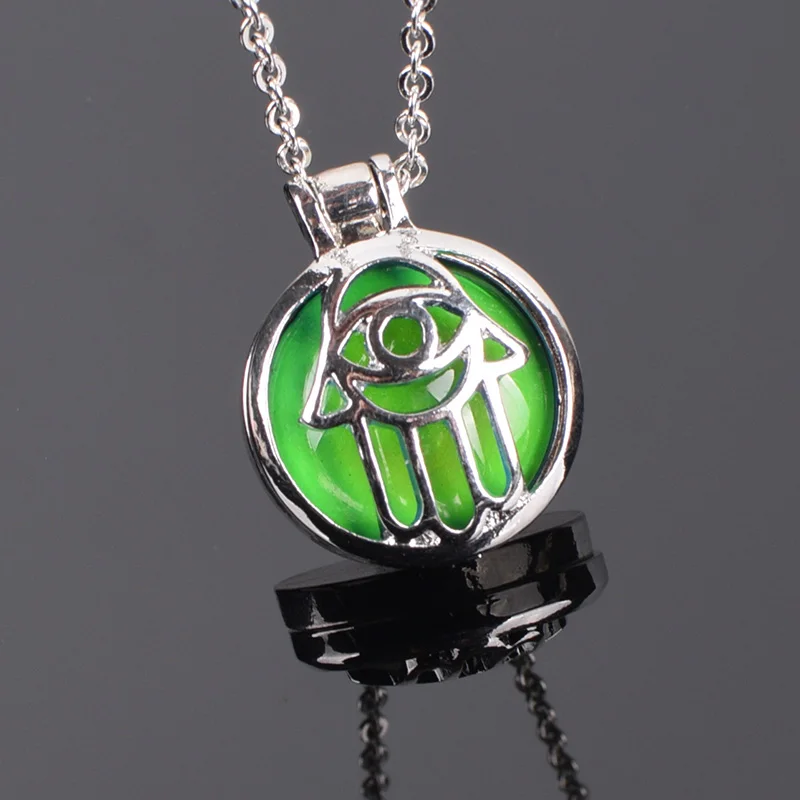 VisionMood Evil Eye Palm Mood 2 In 1 Pendant Choker Mood Necklace Temperature Change Color Feeling Emotional Color Woman
VisionMood Evil Eye Palm Mood 2 In 1 Pendant Choker Mood Necklace Temperature Change Color Feeling Emotional Color Woman
