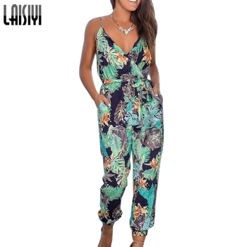 LAISIYI Women Casual Printed Jumpsuits Cotton Sexy V Neck Spaghetti Straps Loose Summer Rompers Floral Beach Clothing ASJU20473
LAISIYI Women Casual Printed Jumpsuits Cotton Sexy V Neck Spaghetti Straps Loose Summer Rompers Floral Beach Clothing ASJU20473
