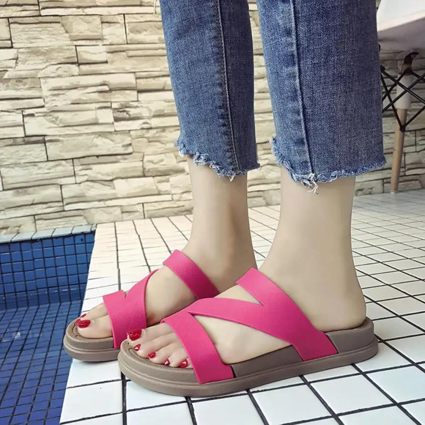 YOUYEDIAN Women Shoes Ladies Summer Beach Bath Slippers Casual Wedge ankle for women femme 2018 # A30
YOUYEDIAN Women Shoes Ladies Summer Beach Bath Slippers Casual Wedge ankle for women femme 2018 # A30