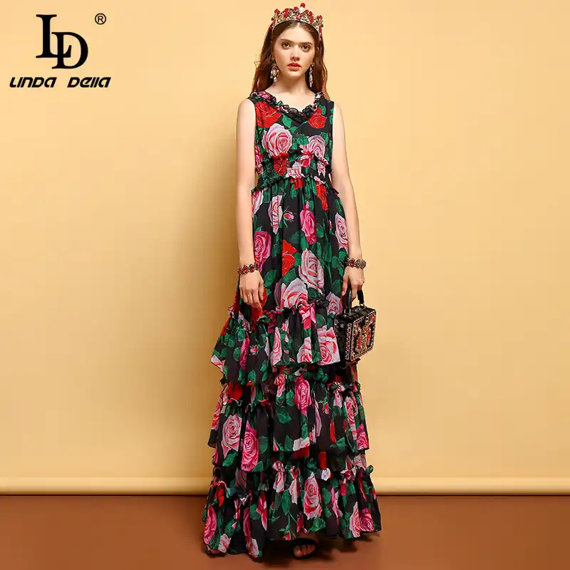 plus size tiered maxi dress