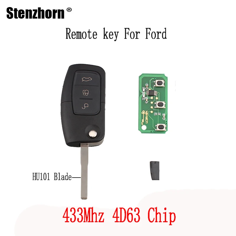 QWMEND 3Buttons 433Mhz Remote key DIY For Ford Focus Fiesta C Max S Max Galaxy 2013 4D63 Chip Original keys HU101 Blade
QWMEND 3Buttons 433Mhz Remote key DIY For Ford Focus Fiesta C Max S Max Galaxy 2013 4D63 Chip Original keys HU101 Blade