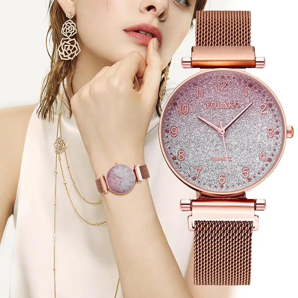 Pink Dial Women Watches Luxury Starry Sky Magnetic Quartz Clock Ladies Casual Waterproof Wristwatches New Bracelet reloj mujer
Pink Dial Women Watches Luxury Starry Sky Magnetic Quartz Clock Ladies Casual Waterproof Wristwatches New Bracelet reloj mujer