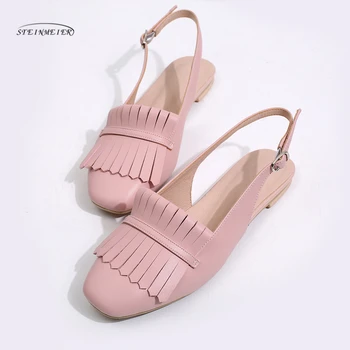 Women flat sandals genuine leather tassel square toe ladies pink silver leather sandals woman oxford shoes 2020
Women flat sandals genuine leather tassel square toe ladies pink silver leather sandals woman oxford shoes 2020