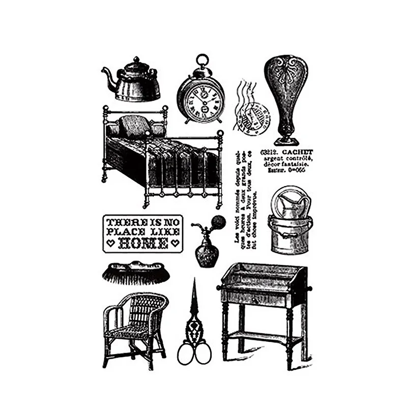 New Home Clock Bed Chair Clear Stamps for Scrapbooking DIY Silicone Seals Photo Album Embossing Paper Maker Template Crafts
New Home Clock Bed Chair Clear Stamps for Scrapbooking DIY Silicone Seals Photo Album Embossing Paper Maker Template Crafts