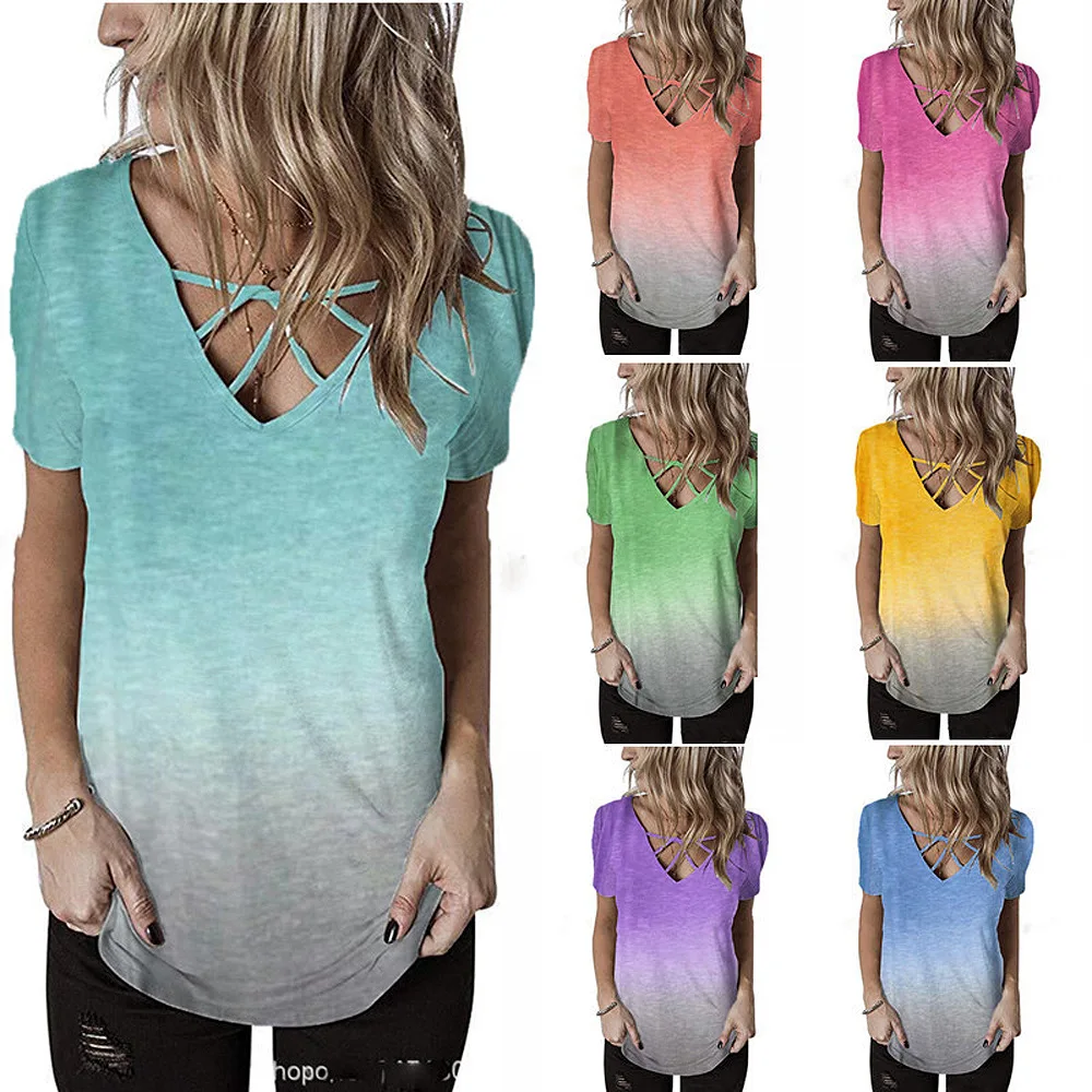 Floral Print Short Sleeve Women T-Shirts 2019 Summer Casual Cross V-Neck Large Size Tops Tees Female Loose 5XL Plus Size T-Shirt
Floral Print Short Sleeve Women T-Shirts 2019 Summer Casual Cross V-Neck Large Size Tops Tees Female Loose 5XL Plus Size T-Shirt