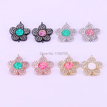 Wholesale DIY 10Pcs Mix color Opal Stone Paved CZ Flower Shape Jewelry Connectors Findings
Wholesale DIY 10Pcs Mix color Opal Stone Paved CZ Flower Shape Jewelry Connectors Findings