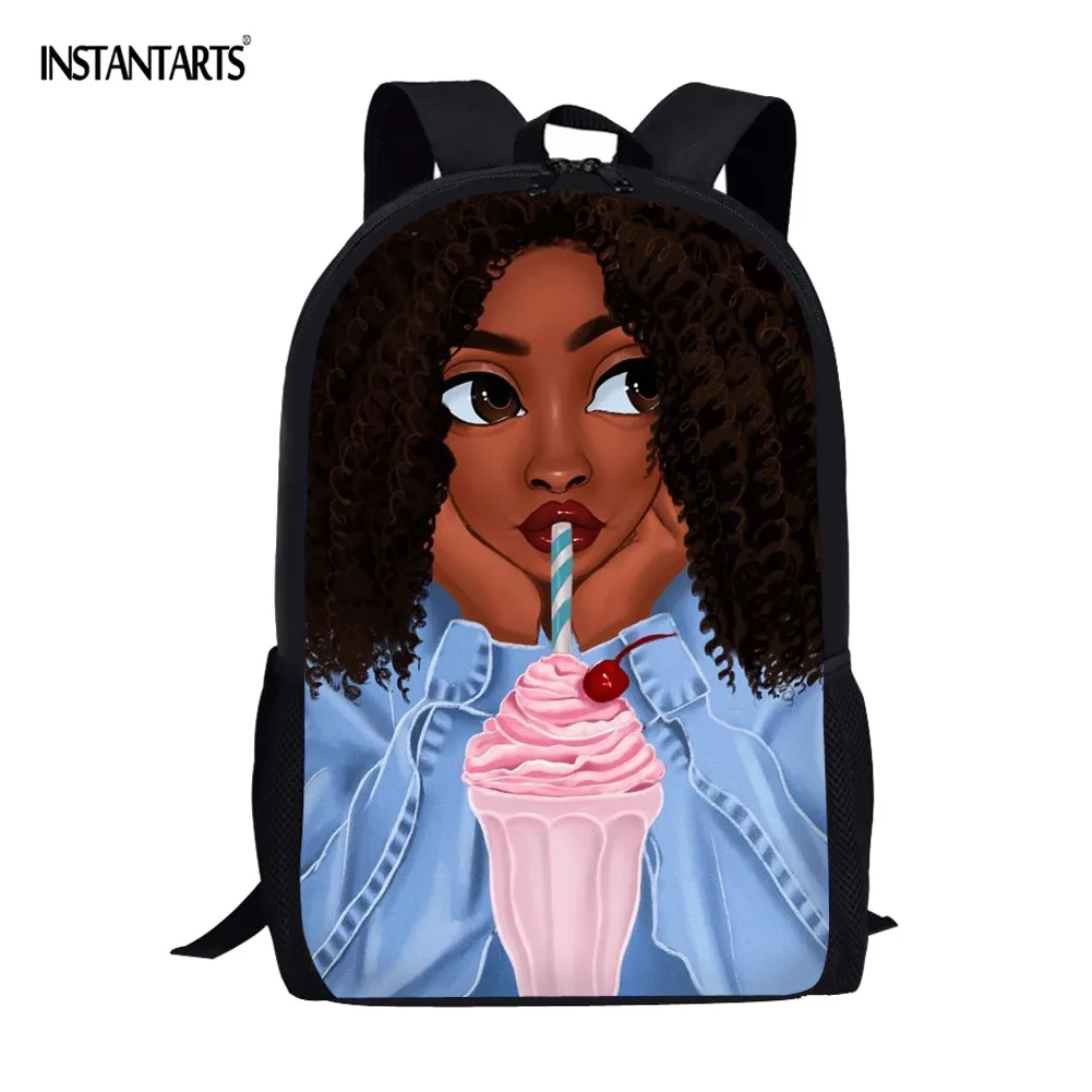 INSTANTARTS School Bags for Teenager Girls Fashion African American Black Art Girls Casual Big Bookbags Rucksack Satchel Mochila
INSTANTARTS School Bags for Teenager Girls Fashion African American Black Art Girls Casual Big Bookbags Rucksack Satchel Mochila