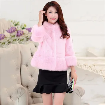Faux Fur Coat Women Black Pink Gray Red XS-3XL Plus Size Short Slim 2019 Autumn Winter Korean Fashion Thick Warmth Jacket LD1086
Faux Fur Coat Women Black Pink Gray Red XS-3XL Plus Size Short Slim 2019 Autumn Winter Korean Fashion Thick Warmth Jacket LD1086