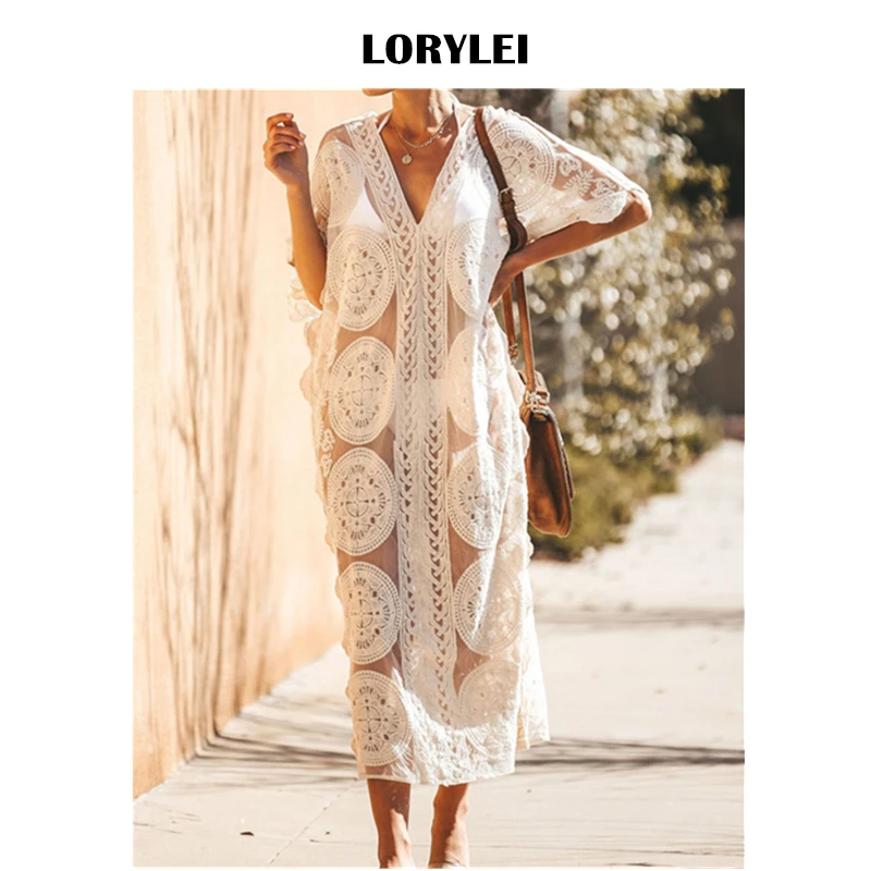2019 Sexy Bikini Cover-ups Plus Size Women Beachwear Kaftan Bathing Suit Cover Up Loose Summer Beach Dress robe de plage N880
2019 Sexy Bikini Cover-ups Plus Size Women Beachwear Kaftan Bathing Suit Cover Up Loose Summer Beach Dress robe de plage N880