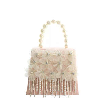 2019 original design women bag Handmade Flower pearl tassel handbag small chain shoulder bag ladies wedding party bag purse
2019 original design women bag Handmade Flower pearl tassel handbag small chain shoulder bag ladies wedding party bag purse