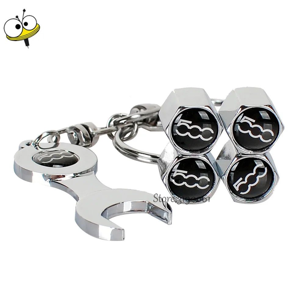 Car Tire Valve Stems Caps Wheel With Mini Wrench Keychain For 500 Logo For FIAT ABarth Panda 500 500c 500l Punto EVO Linea Bravo
Car Tire Valve Stems Caps Wheel With Mini Wrench Keychain For 500 Logo For FIAT ABarth Panda 500 500c 500l Punto EVO Linea Bravo