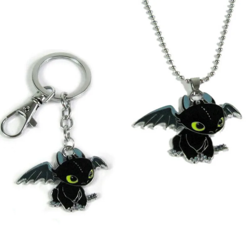 How to Train Your Dragon keychain necklace lovely Toothless Night Fury pendant keyring toys
How to Train Your Dragon keychain necklace lovely Toothless Night Fury pendant keyring toys