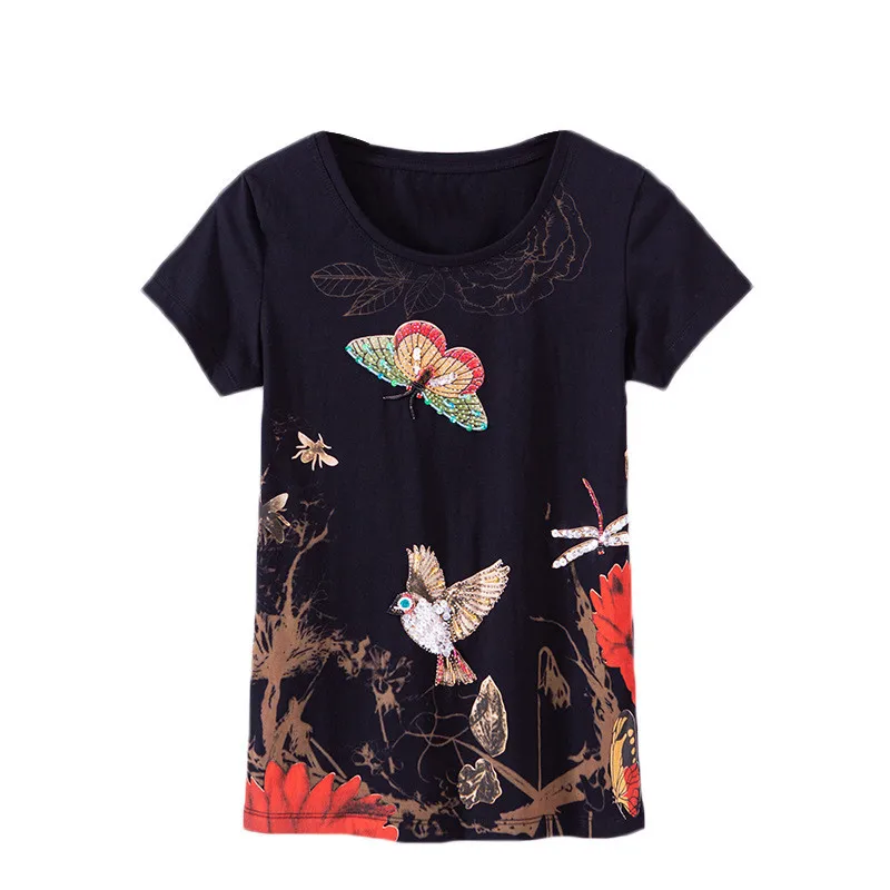 Hiawatha M-4XL Plus Size Women Fashion Beaded Patterns Diamonds T-Shirt Summer 3D Print Short Sleeve T Shirts TX028
Hiawatha M-4XL Plus Size Women Fashion Beaded Patterns Diamonds T-Shirt Summer 3D Print Short Sleeve T Shirts TX028