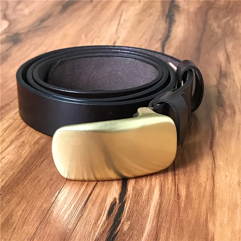 Luxury Brass Belt Buckle Genuine Leather Women Belt Vintage Waist Belt Thin Men Belt Ceinture Femme Cinturones Hombre MBT0136
Luxury Brass Belt Buckle Genuine Leather Women Belt Vintage Waist Belt Thin Men Belt Ceinture Femme Cinturones Hombre MBT0136