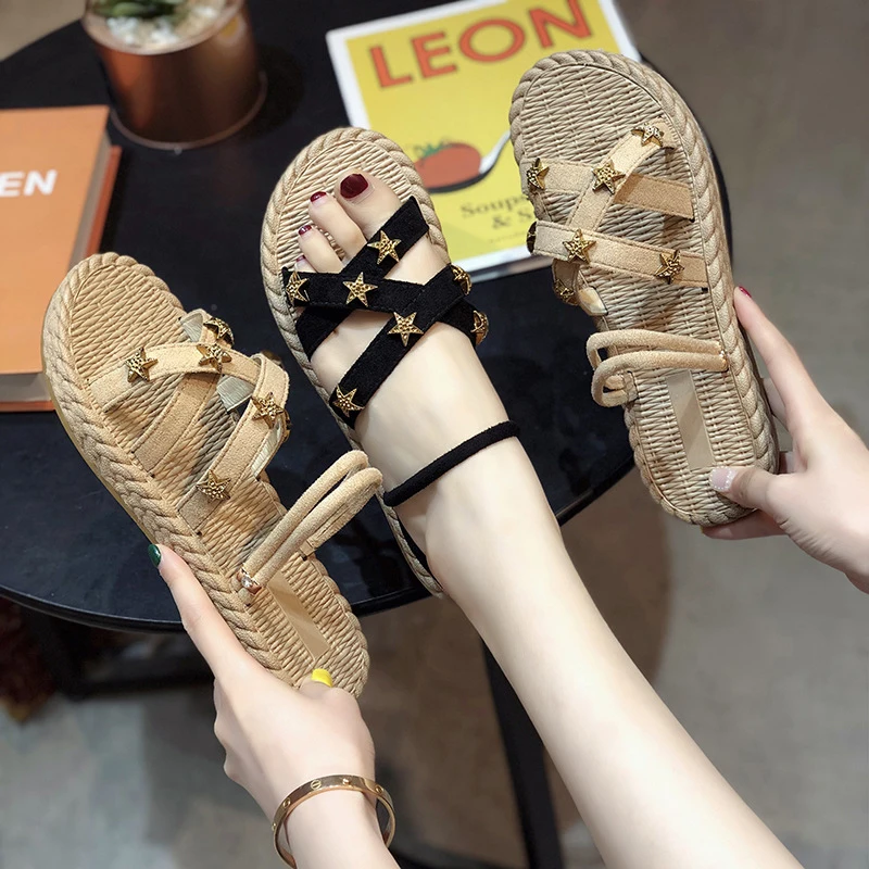 Summer Women's Sandals Casual Rome Solid Hollow Out Open Toe Flat With Summer Sandals For women Shoes 2019
Summer Women's Sandals Casual Rome Solid Hollow Out Open Toe Flat With Summer Sandals For women Shoes 2019