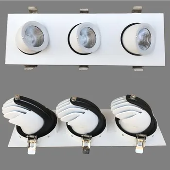 Dimmable Trimless Downlights COB 3X12W CREE LED Gimbal Down Light Adjustable Rotation Tilt Eyeball Recessed Ceiling Spot Light
Dimmable Trimless Downlights COB 3X12W CREE LED Gimbal Down Light Adjustable Rotation Tilt Eyeball Recessed Ceiling Spot Light