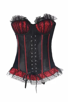 Gothic Clothing Women Black&Red Dot Bustier Top Trainning Slimming Corset And Corselets Female Burlesque Corsage
Gothic Clothing Women Black&Red Dot Bustier Top Trainning Slimming Corset And Corselets Female Burlesque Corsage