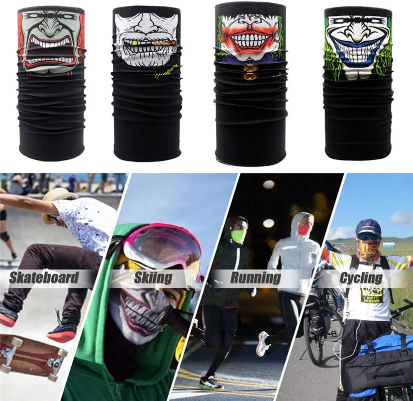 2019# Universal Clown Cycling Motorcycle Neck Tube Ski Scarf Face Mask Balaclava Halloween Party Wholesale Cycling mask
2019# Universal Clown Cycling Motorcycle Neck Tube Ski Scarf Face Mask Balaclava Halloween Party Wholesale Cycling mask