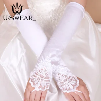 New Arrival Women Bridal Gloves Flora Lace Pearl Beaded Fingerless Wedding Gloves Ivory Wedding Accessories
New Arrival Women Bridal Gloves Flora Lace Pearl Beaded Fingerless Wedding Gloves Ivory Wedding Accessories