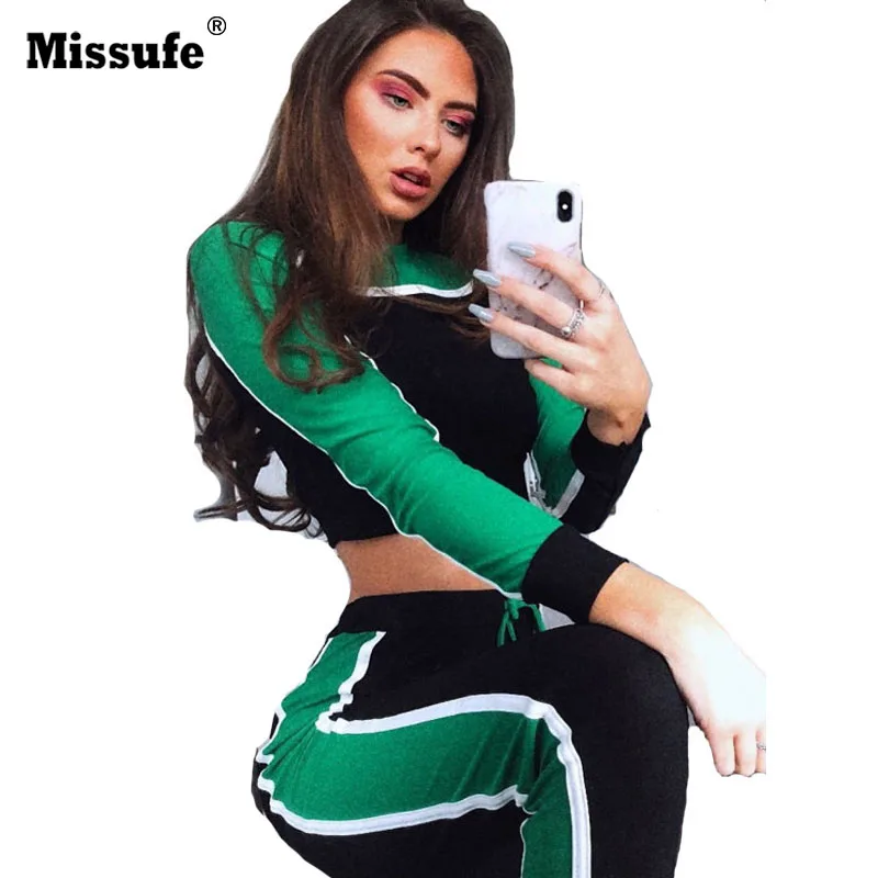 Missufe Sexy Women Clothes Tracksuits Long Sleeve Crop Top Skinny Drawstring Legging Two Piece Set Workout Sportswear Women Set
Missufe Sexy Women Clothes Tracksuits Long Sleeve Crop Top Skinny Drawstring Legging Two Piece Set Workout Sportswear Women Set
