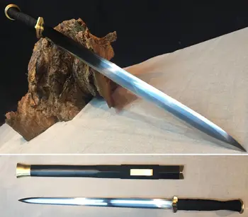 KungFu Sword Hand Forging Chinese Wushu Han Tang Jian High Manganese Steel Blade Ebony Wood Scabbard Full Tang
KungFu Sword Hand Forging Chinese Wushu Han Tang Jian High Manganese Steel Blade Ebony Wood Scabbard Full Tang