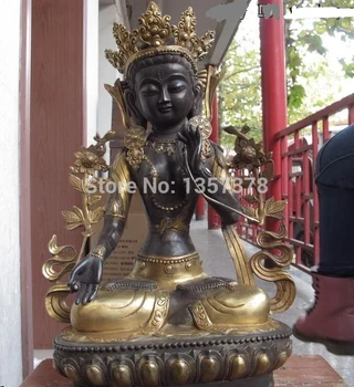 shitou 00256 Tibet temple classic Copper Bronze Gild White TaRa goddess GuanYin Buddha Statue
shitou 00256 Tibet temple classic Copper Bronze Gild White TaRa goddess GuanYin Buddha Statue