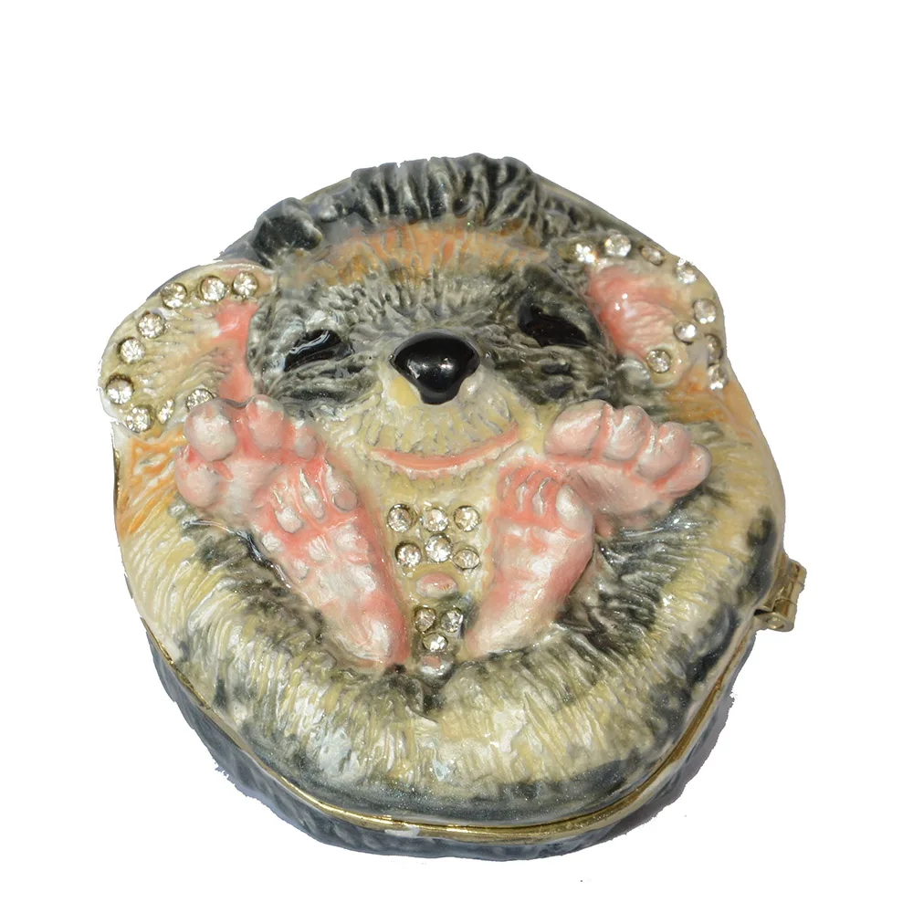 Hedgehog Treasured Trinket Jewelry Ring Box Animal Figurine Collectible Metal Giftware
Hedgehog Treasured Trinket Jewelry Ring Box Animal Figurine Collectible Metal Giftware
