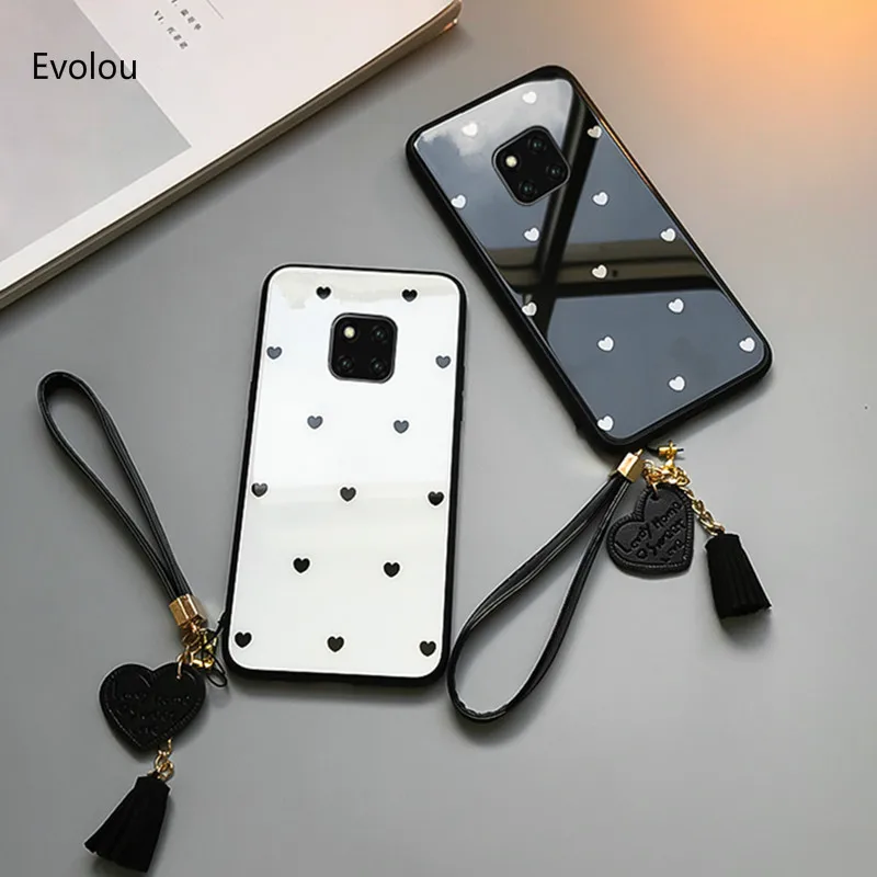 Luxury Tempered Glass Case for Huawei Mate 20 Pro 20 10 30 Lite Love Heart Hard Case for Huawei Mate 20X 10 Tassel Lanyard Cover
Luxury Tempered Glass Case for Huawei Mate 20 Pro 20 10 30 Lite Love Heart Hard Case for Huawei Mate 20X 10 Tassel Lanyard Cover