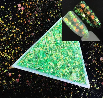 100g/pack,12 Colors! Mix Stars/Hearts/Rounds/Hexagons Sequins, Iridescent Rainbow Shining Slices 3D nail art glitters paillettes
100g/pack,12 Colors! Mix Stars/Hearts/Rounds/Hexagons Sequins, Iridescent Rainbow Shining Slices 3D nail art glitters paillettes