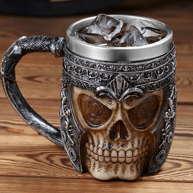 Retro Dragon Resin Stainless Steel Beer Mug Skull Knight Coffee Cup Creative Tea Mug Pub Bar Decoration 450ml 3D Dragon beer mug
Retro Dragon Resin Stainless Steel Beer Mug Skull Knight Coffee Cup Creative Tea Mug Pub Bar Decoration 450ml 3D Dragon beer mug